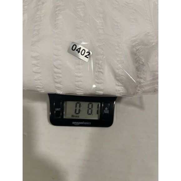 Tommy Bahama Womens Blouse S/P White Textured Stripes 100% Cotton Cottage Core - Picture 9 of 9